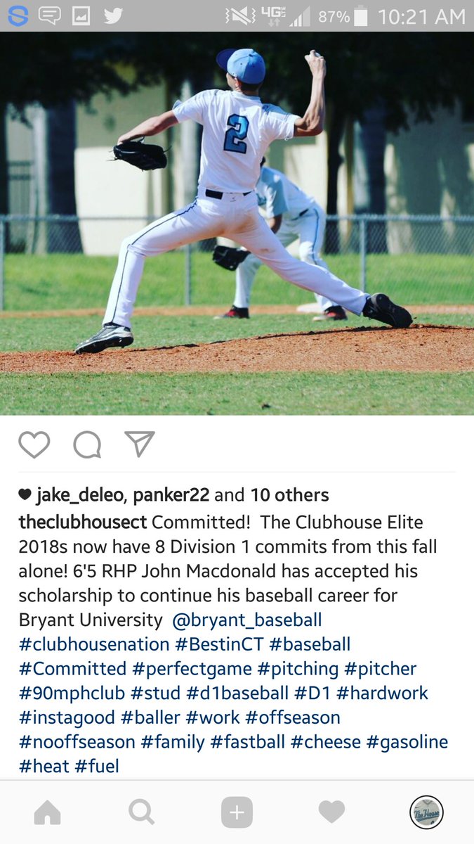 CatapanoMaxx's tweet photo. 2018 RHP John Macdonald, up to 91 mph this fall @PerfectGameUSA in Ft.Myers. Committed to the 5 time reigning NEC champs, Bryant University! https://t.co/9i8euoYtNE