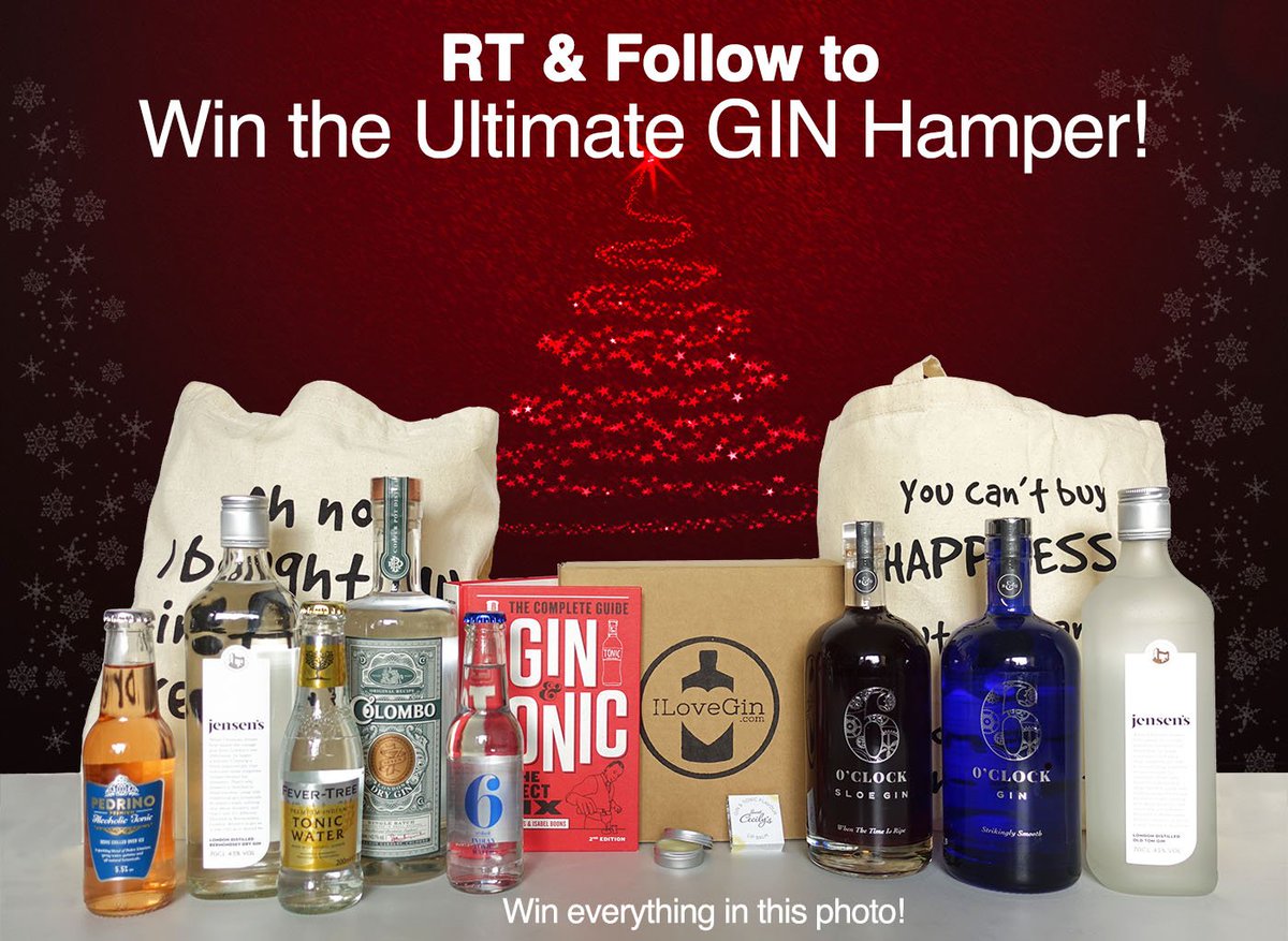 ILoveGindotcom's tweet image. RT &amp;amp; Follow to Win this Ultimate Gin Hamper! + Enter at ILoveGin.com/Win Prize inc 5 bottles, G&amp;amp;T Lip Balm, Book &amp;amp; Bags 🎅