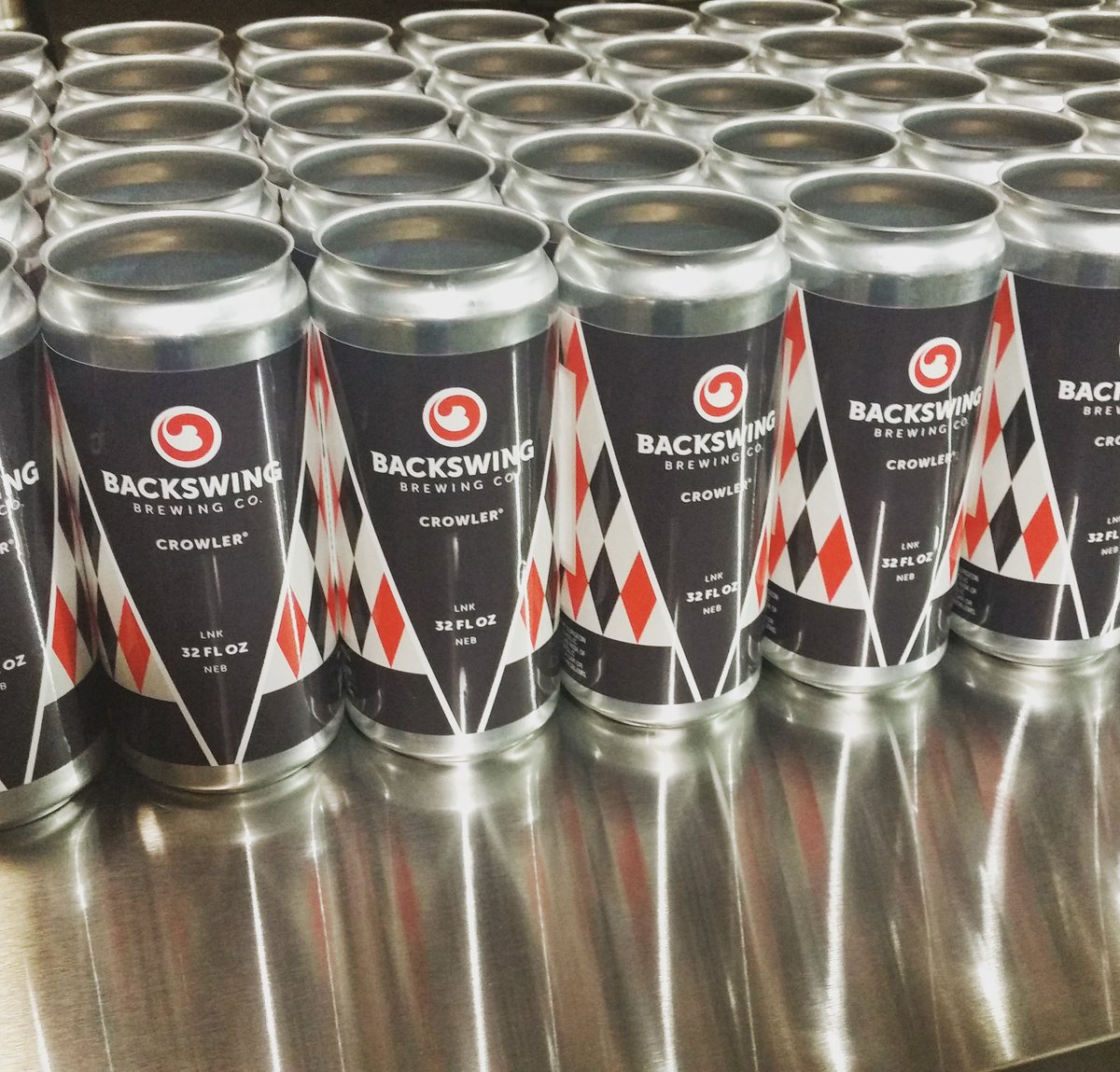 BackswingBrew's tweet photo. We're open today only for crowlers and pints while the auction is running! Come check out how the remodel is going. https://t.co/IPkDFJoD5A