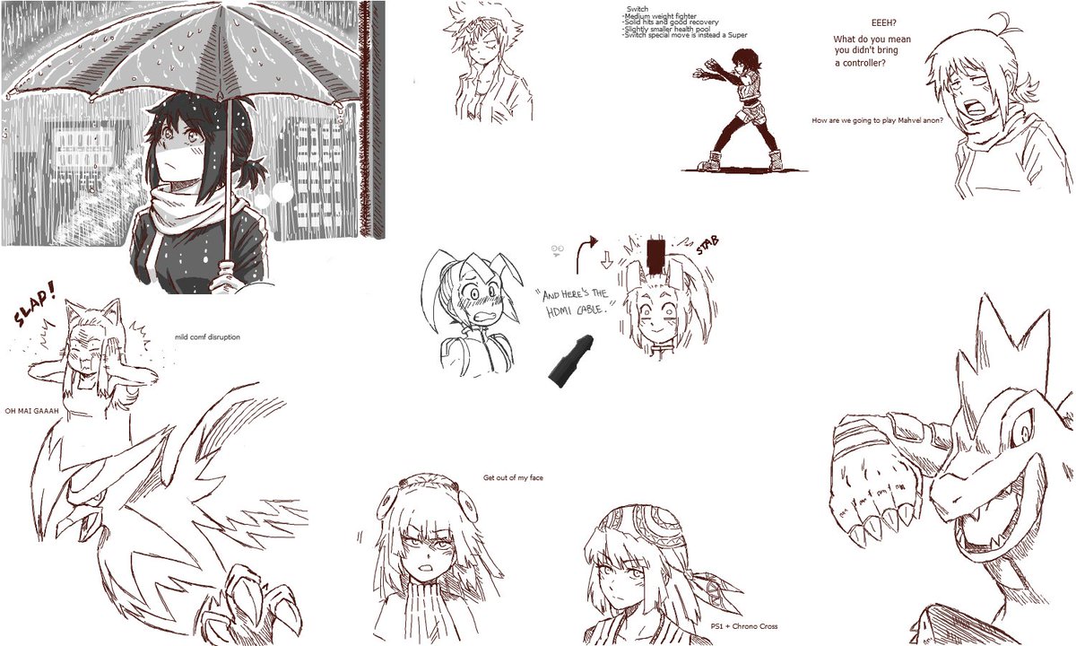 Some doodles and drawings yesterday. I hate being sick. People rally need to stop sneezing all around me.
