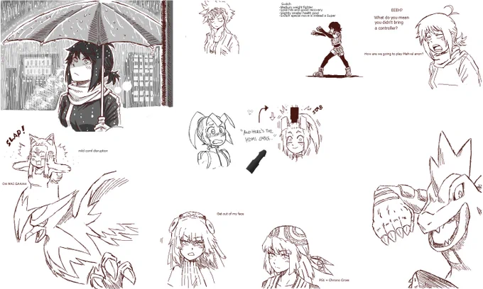 Some doodles and drawings yesterday. I hate being sick. People rally need to stop sneezing all around me. 