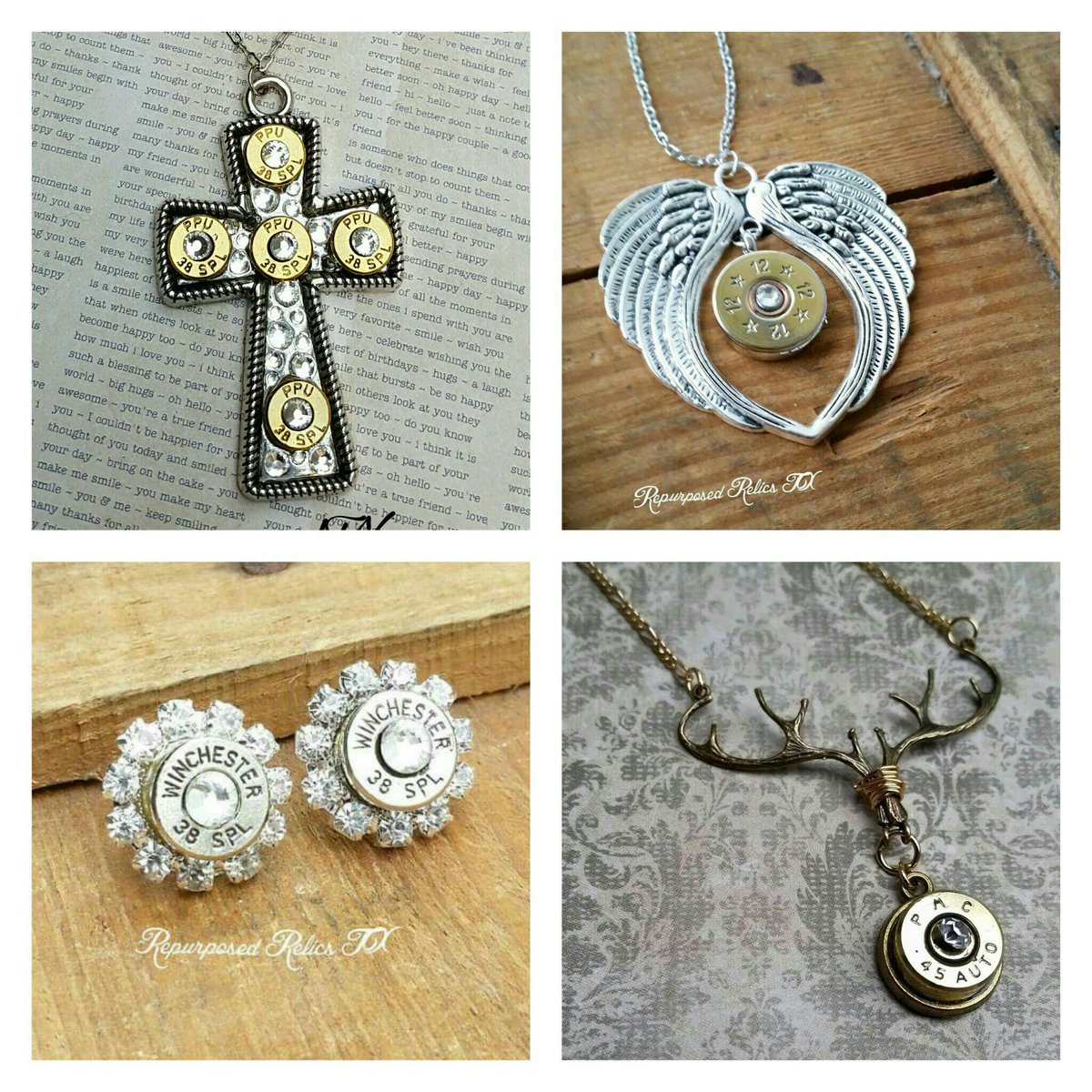Repurposed_TX's tweet photo. Handmade bullet jewelry - Use code FreeShip2016 for free shipping https://t.co/A7AV32QuBN #etsymntt #craftshout #epiconetsy #etsy #giftideas https://t.co/a6uJC3kIoZ