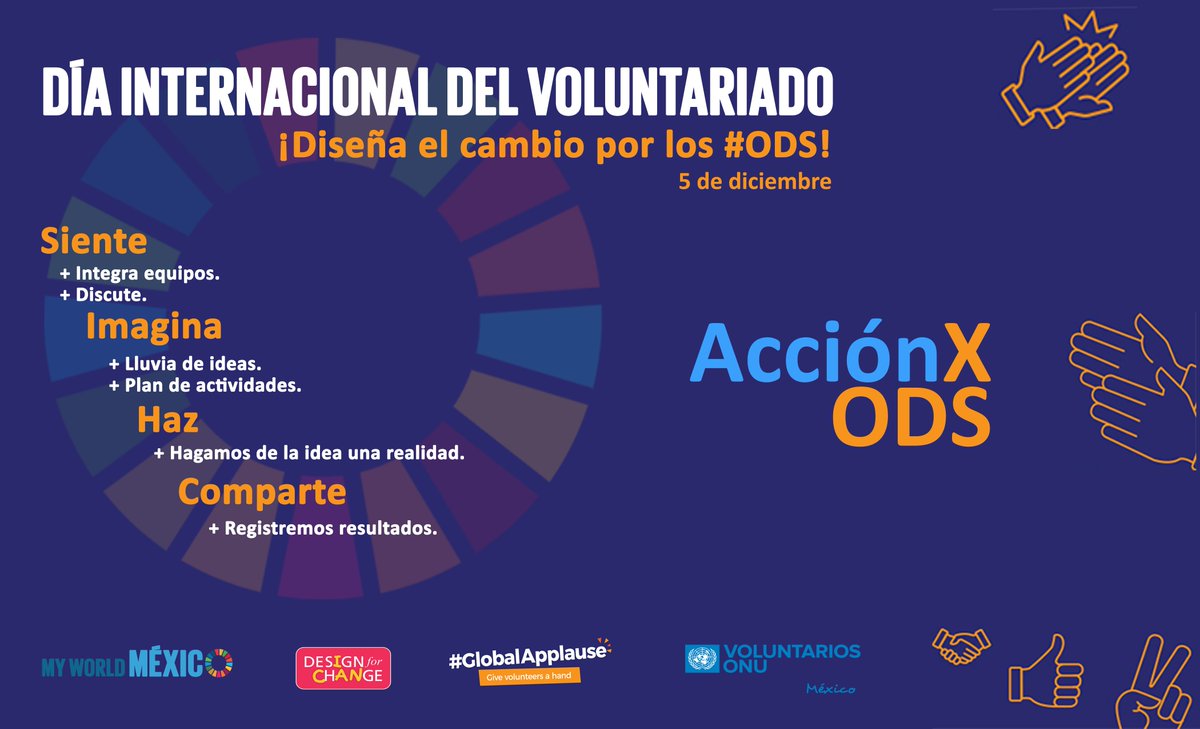 PactoGlobalMx's tweet photo. ¡Diseña el cambio por los #ODS! #DíaInternacionalDeLosVoluntarios https://t.co/kM2Mp7MzUs