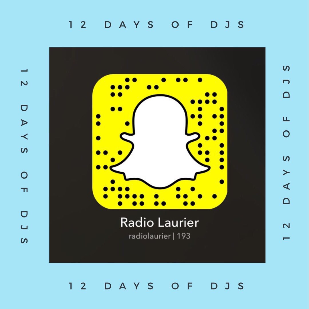 RadioLaurier's tweet image. #12DaysofDJs Day 8 ❄️⛄️✨❄️
Lauren Keating from #TheMorningAfter is taking over the RL Snapchat today! Add us