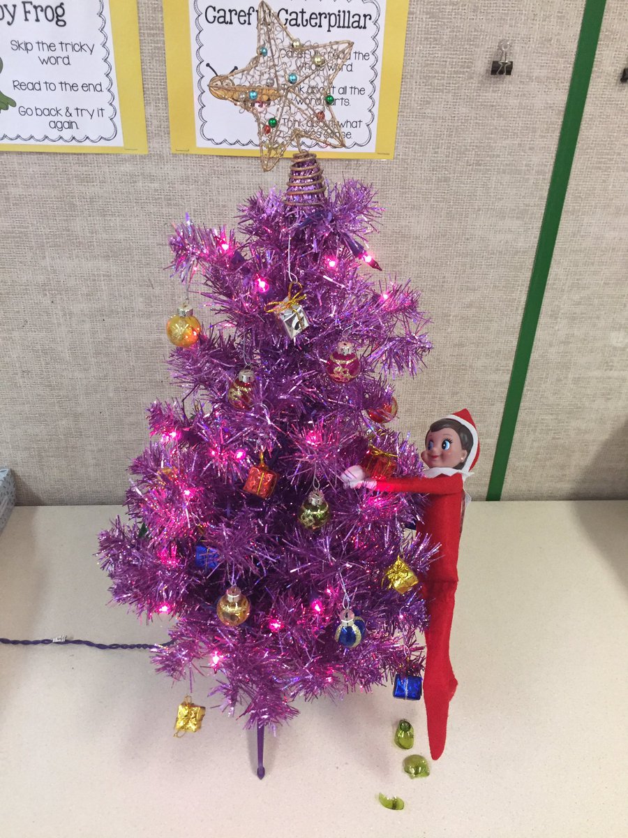 MissAChisholm's tweet image. Chronicles of Jingles: Day 2!  #elfontheshelf #elfproblems