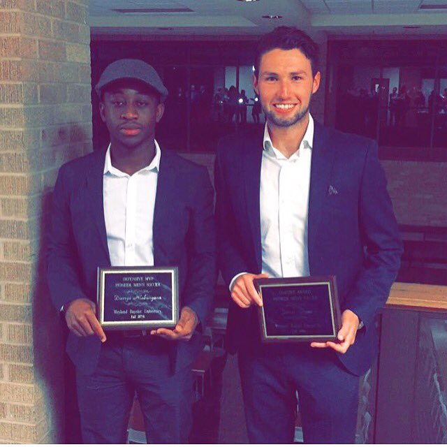 SDiamondUSA's tweet photo. Another couple awards for these guys! @dazhlaba16 wins defensive MVP and first team all conference. @Jimmy_Quinny Coaches Coach Award #SDUSA https://t.co/G1gx9rCzPY