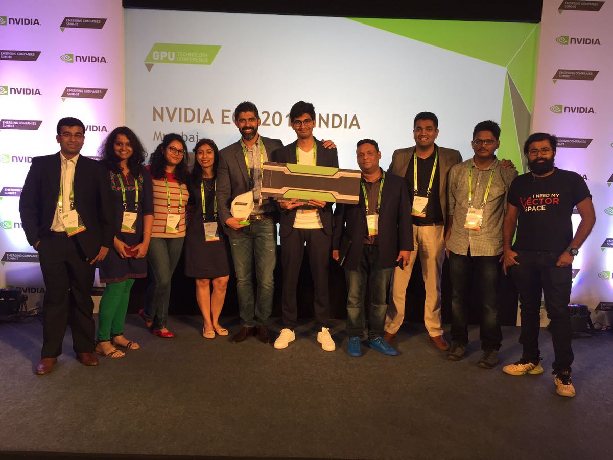 getedge_ai's tweet image. Hurray! Proud team of #EdGENetworks #DataScientists that put up &apos;The Best Show&apos; @nvidia #gtcxindia16 #GPU-Accelerated #deeplearning