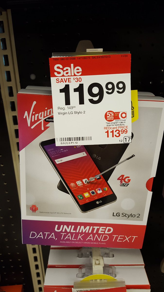 rileyjocohen's tweet photo. Grab an #LGStylo2 on your next #TargetRun π² They're on sale & save even more w/ #REDCard π² Plans as low as $35 #VirginMobile #Boost @quyent https://t.co/Z0SdkN2JNH