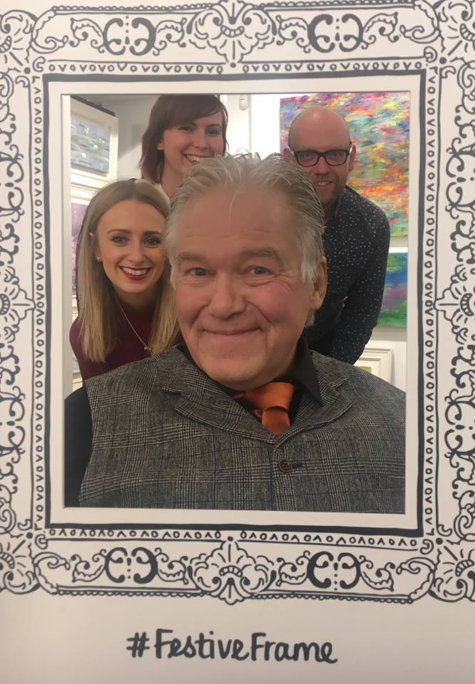 castlegalleries's tweet photo. Our #Newcastle gallery getting in the #FestiveFrame spirit at the weekend with an appearance from #JeffRowland & a winter wonderland of #art https://t.co/iiuQgdN5jB