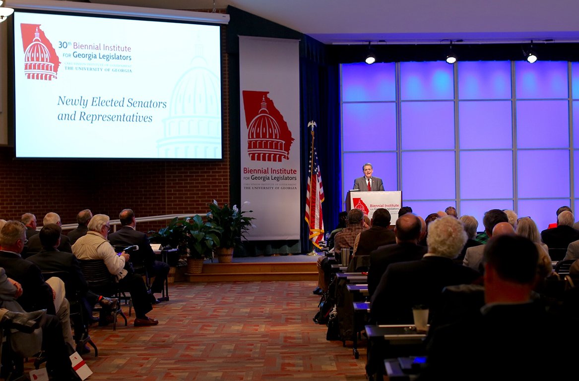 jfrum's tweet image. #DYK @CVIOG_UGA  has sponsored the Biennial Institute for #Georgia #Legislators for nearly 60 years.  #UGAServes t.uga.edu/2Pi