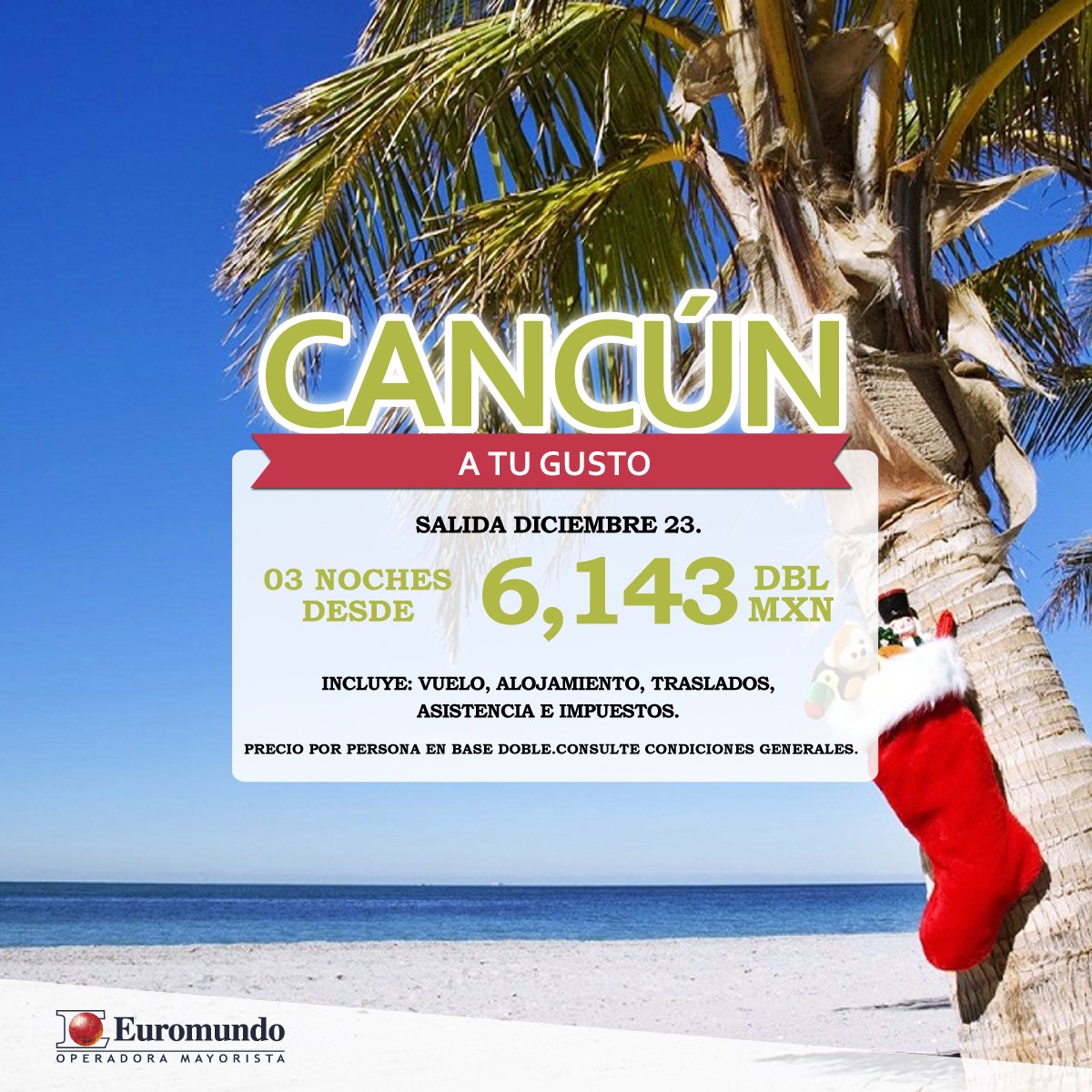 #FelizLunes ¿Quién más quiere pasar fin de año en la playa? 
👉#PreguntaATuAgenciaFavorita