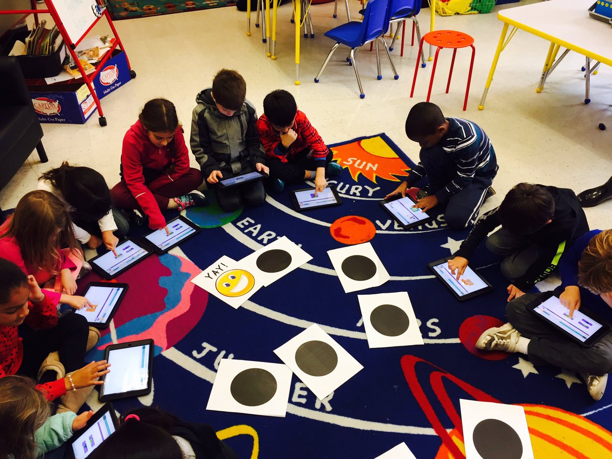 BrookNickell's tweet photo. And we're off! 1st Gd Ss @AIS_Eagles celebrating #HourofCode wk! @AISLearns @yramirezla @AJHiggi  @hourofcode @codeorg https://t.co/YW9bvAltyw