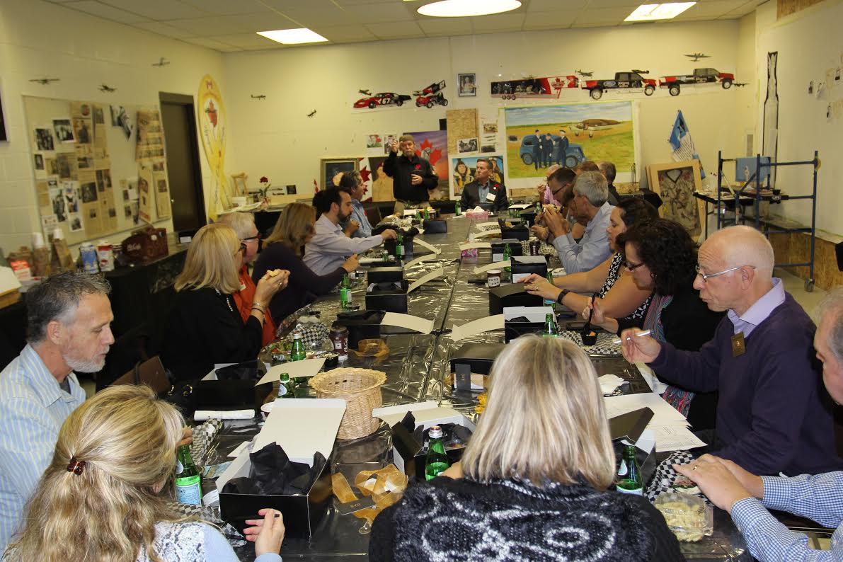 POHDave's tweet photo. Rotary luncheon at the studio. Wonderful Group! https://t.co/T8H5RFXa9e
