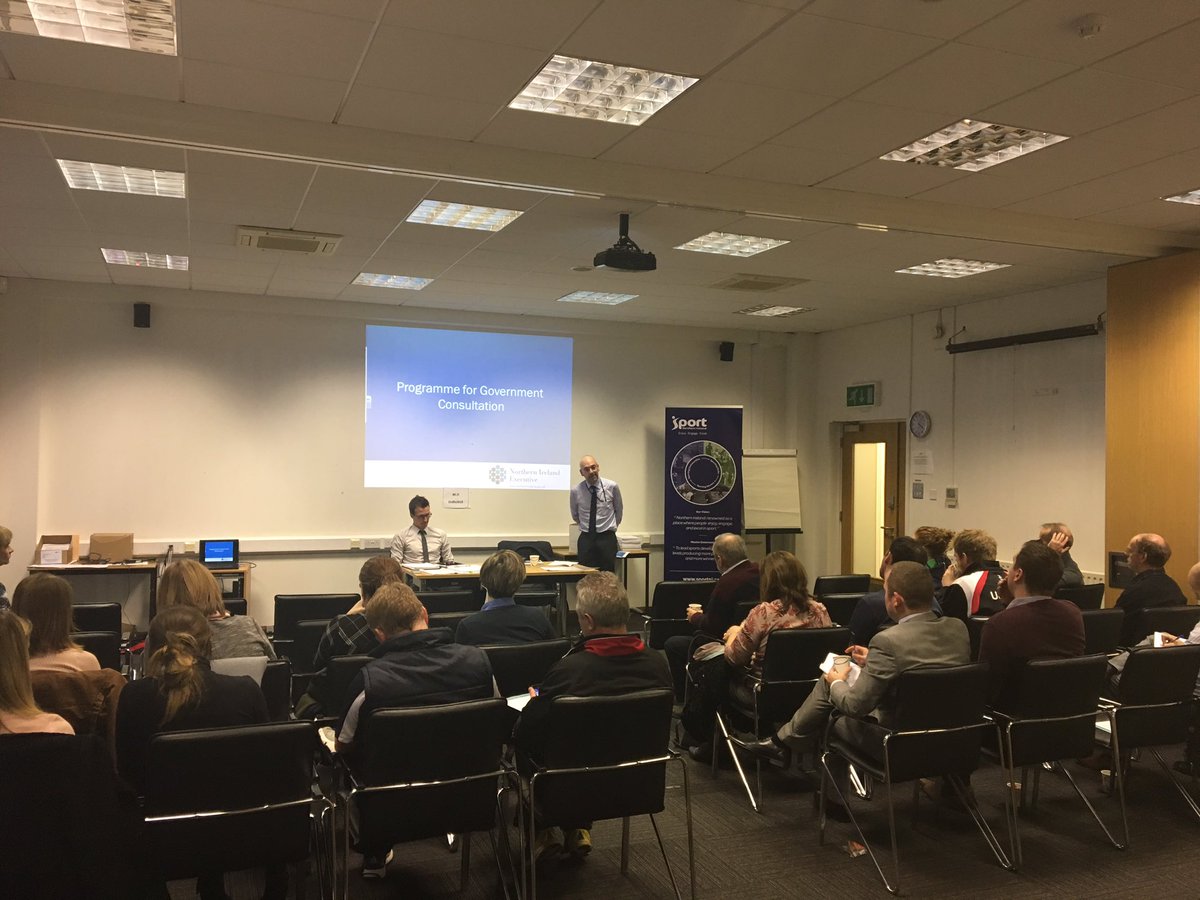 _SportNI's tweet photo. Draft Prog for Gov consultation getting underway with a good range of sports @niexecutive @CommunitiesNI @NISportsForum #enjoyengageexcel https://t.co/beLhrZksmU