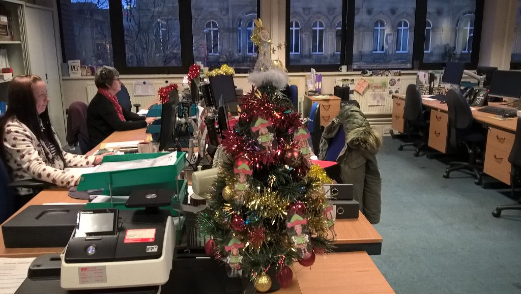 Darren_PosSteps's tweet photo. Christmas has arrived at @PositiveSteps with trees everywhere, not sure about the fairy on top though 😝 https://t.co/QWR4k45ZmW