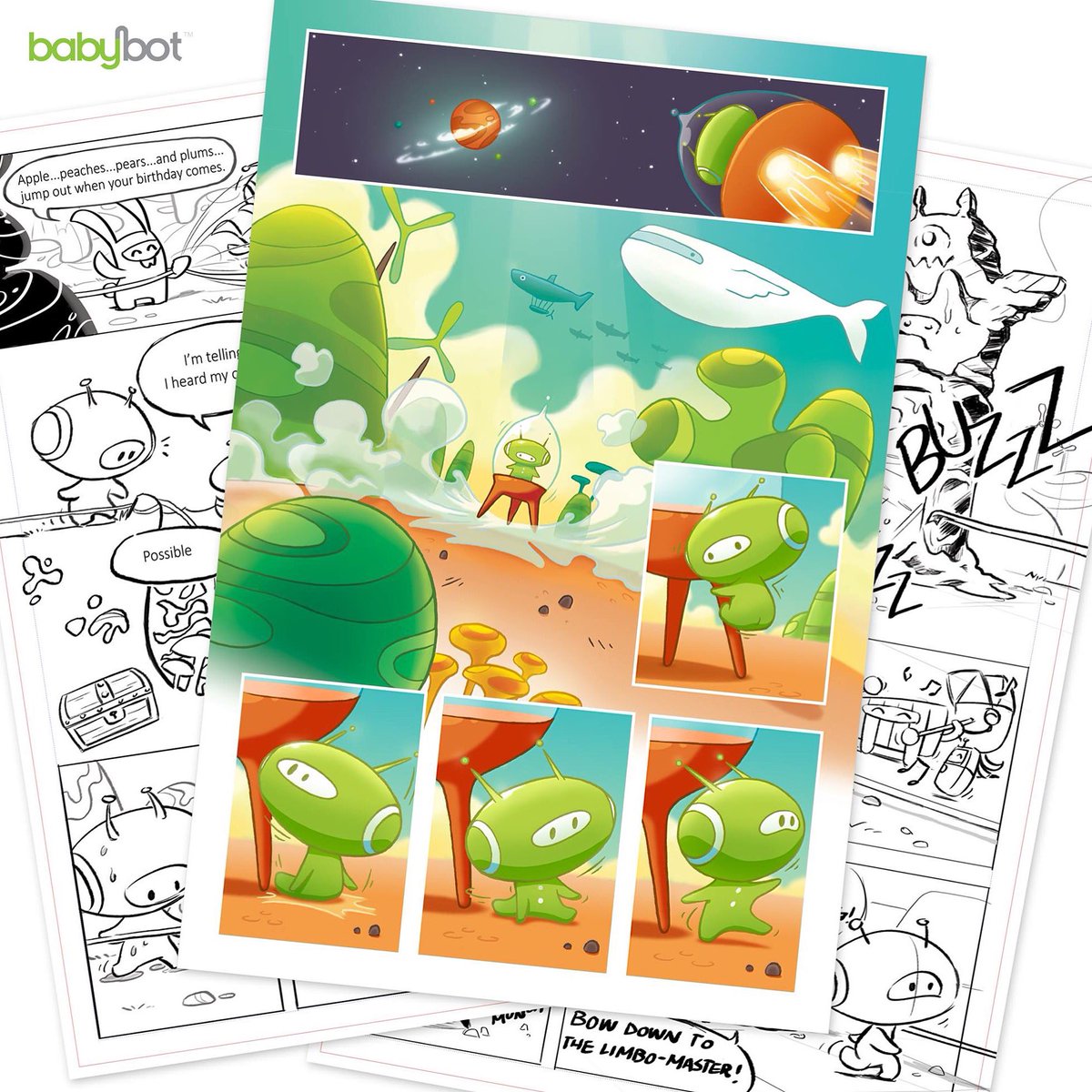 ShopBabybot's tweet photo. #Babybot all ages #comicbook coming soon. 

A #comic for EVERYONE. 

#comics #kidsComics #Comics4Kids #indieComics #SupportIndieComics https://t.co/nYGPqF414W