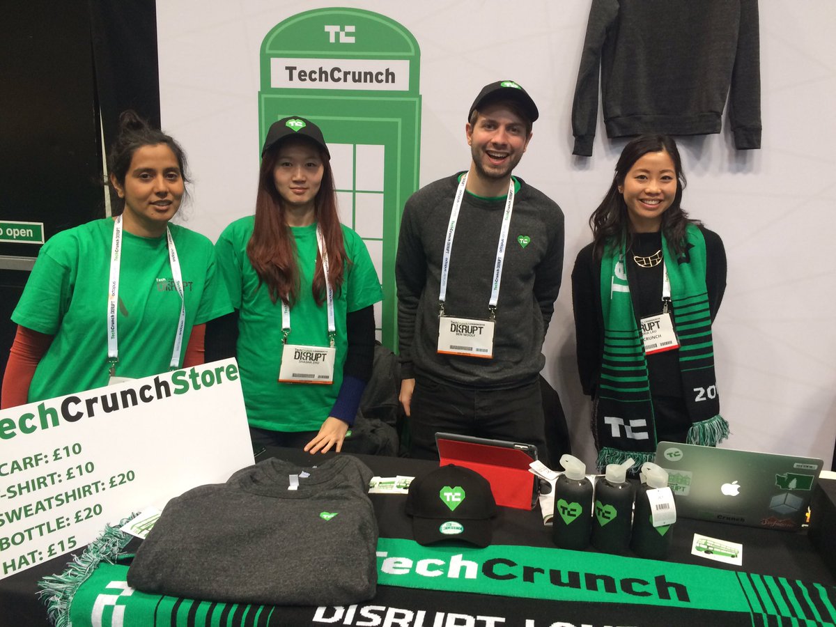 techdotlondon's tweet photo. Make sure you pick up your official #TCDistrupt gear! @TechCrunch https://t.co/kIgjQDSlR3