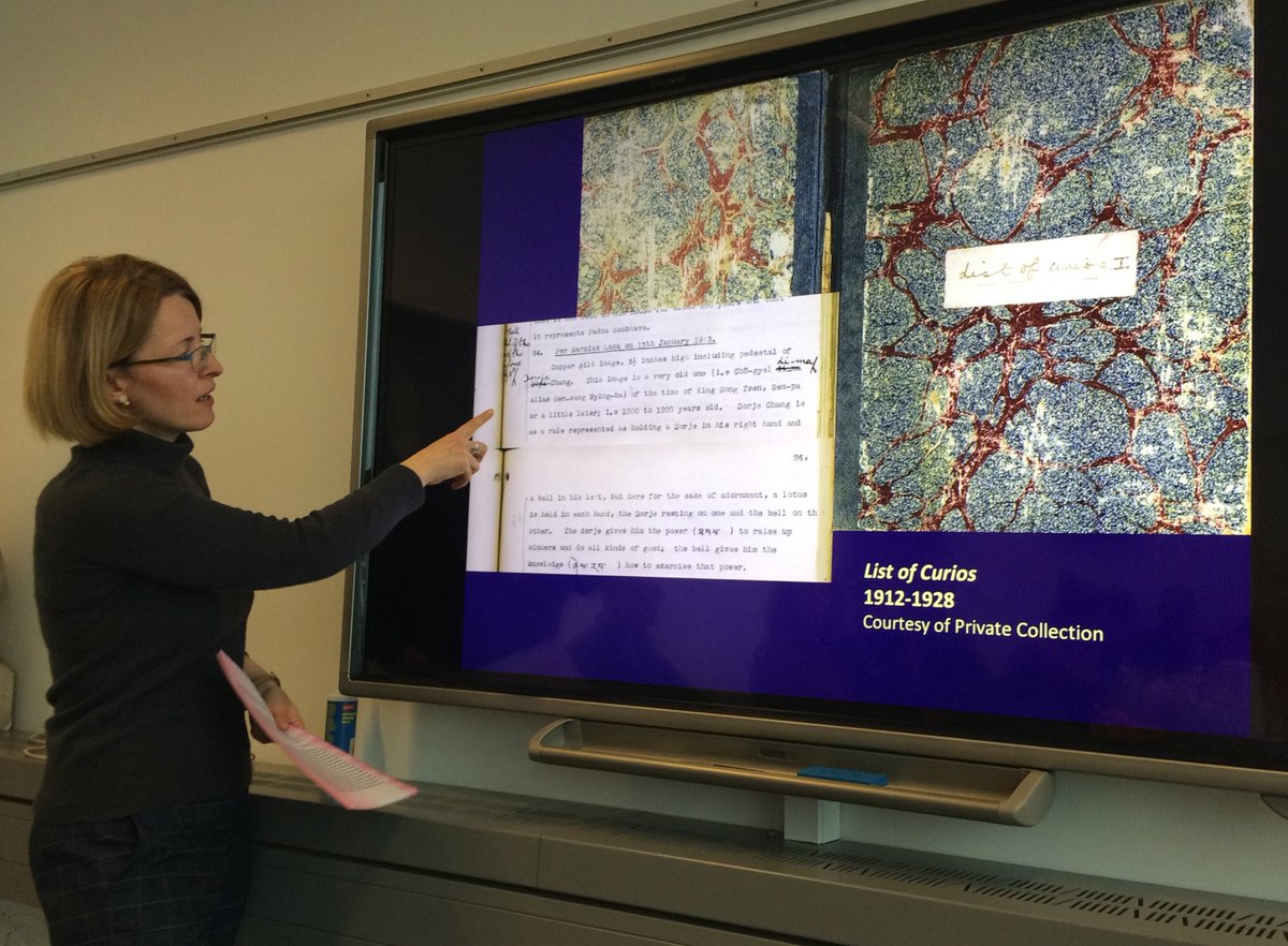 BroxTrine's tweet photo. Amazing talk by @tibetcurator on the valuation of Buddhist things. Thank you! @ccbs_studies #bbb_studies https://t.co/M7piMnHGrZ