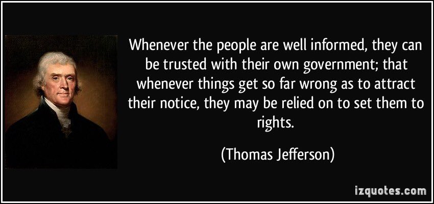MatureTrumpTwts's tweet photo. We ALL must educate ourselves more, demand truth &amp; accuracy; be vigilant when facts are blurred. When truth's elusive, democracy is doomed! https://t.co/Vo0mvxp0XJ