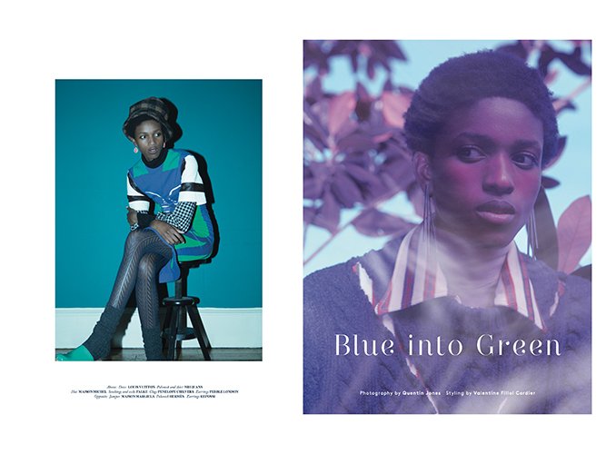New work: #KotaSuizu -  ‘Blue Into Green’ shot by <a href="/quentin_jones/">Quentin Jones</a> with styling by 
<a href="/VFillolCordier/">Valentine</a> for <a href="/thevioletbook/">thevioletbook</a> caren.co.uk/blue-into-gree…