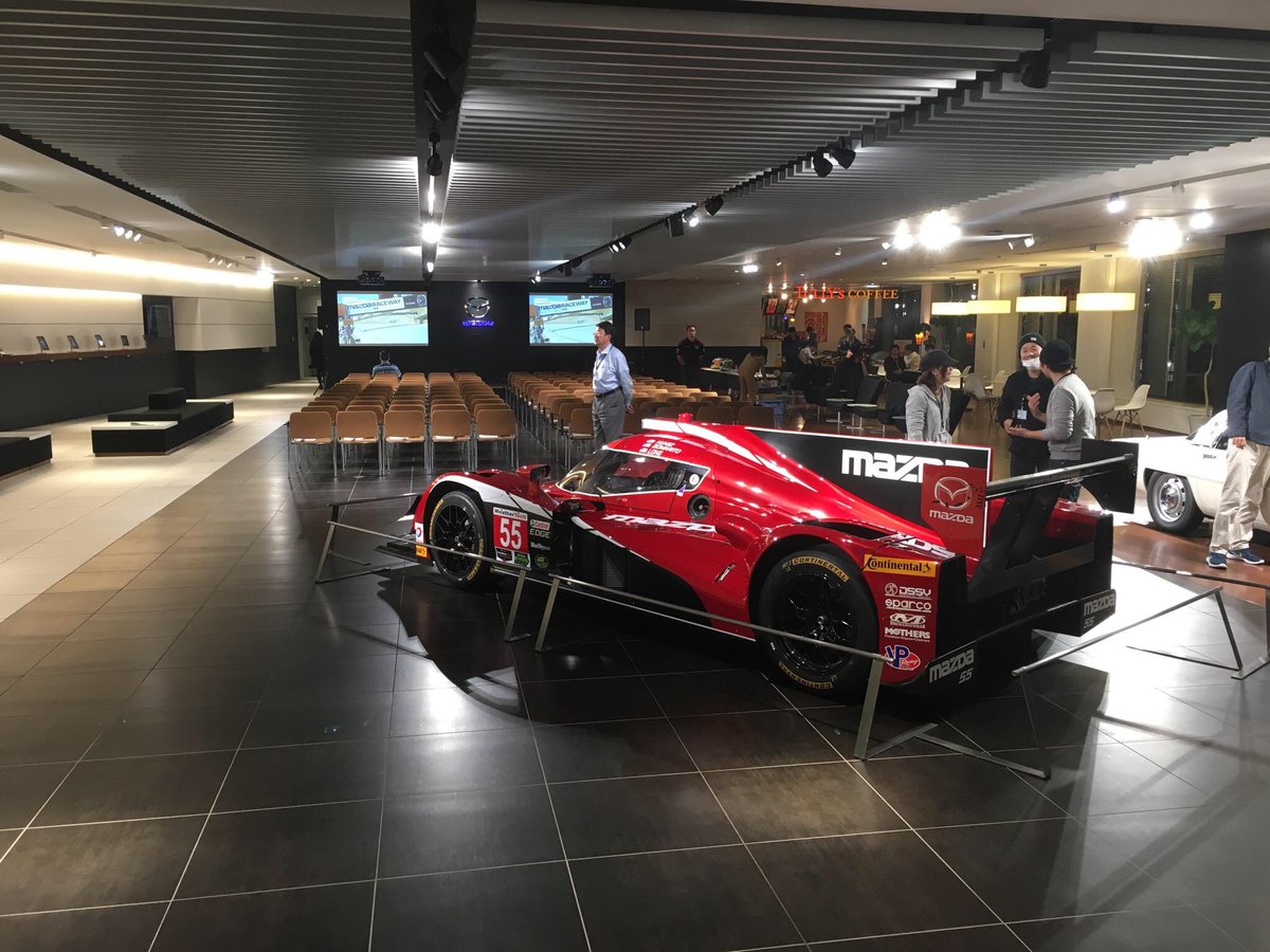 MazdaRacing's tweet photo. Meanwhile, in Japan, @MazdaWin91, @TomLongRacing  &amp; @tristannunez are presenting at Mazda's world headquarters. https://t.co/VpDXa6MzT4