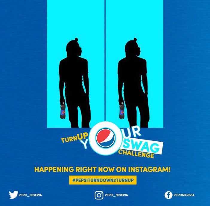 OmoAlagba's tweet photo. #TurnUpYourSwagChallenge is the new cool. Join In!Grab a bottle of PEPSI today,pose like Tekno &amp; WIN Tickets to #PEPSITurnDown2TurnUp events https://t.co/qcowo7cDUI