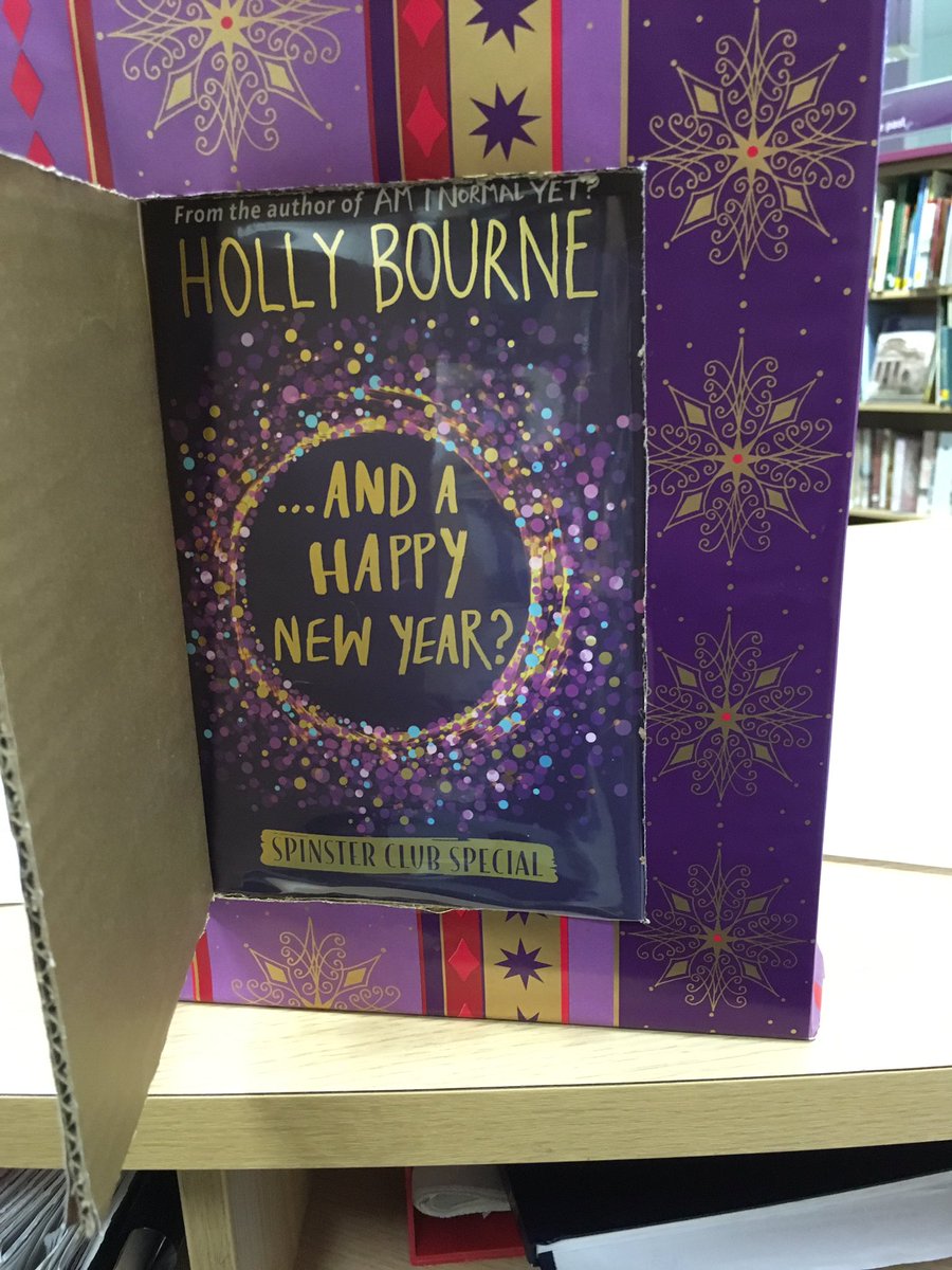 gateslibraries's tweet photo. #BookAdventCalendar day 5, gorgeous cover, matches our purple décor too! #festivefave https://t.co/6FXGFO6dnI