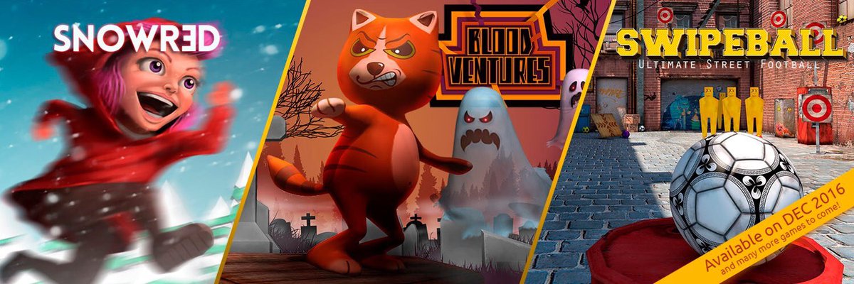 HiggsBosonEnt's tweet photo. New header for our twitter! Hope you like it!
#GameDev #IndieDev #IndieGame #MadeWithUnity #Unity3D #SWIPEBALL #SNOWRED #BLOODVENTURES https://t.co/6y369Foqoj