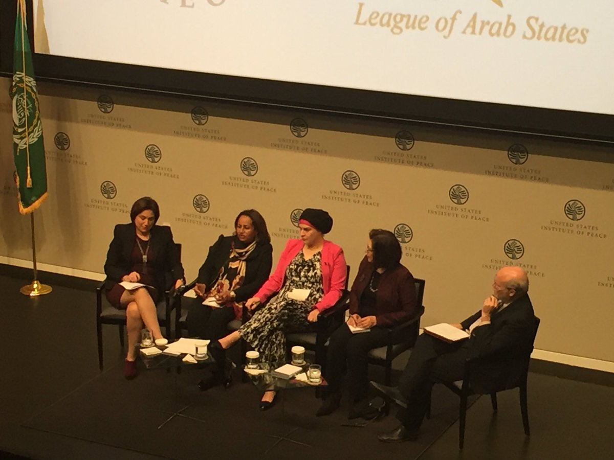 strategiconsult's tweet photo. Awesome panel @usip @randafahmyalex @manalomar @el_karama @nchamlouThe Arab woman: enhancing leadership &amp; resilience #awomancan #menaleaders https://t.co/Vi9KjaZcPX