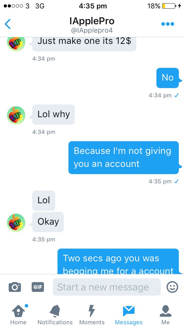 _IOS_Hacks_'s tweet photo. Oml this guy, he wants me to give him a Spotify account 🙄 https://t.co/JDzznxCnSP