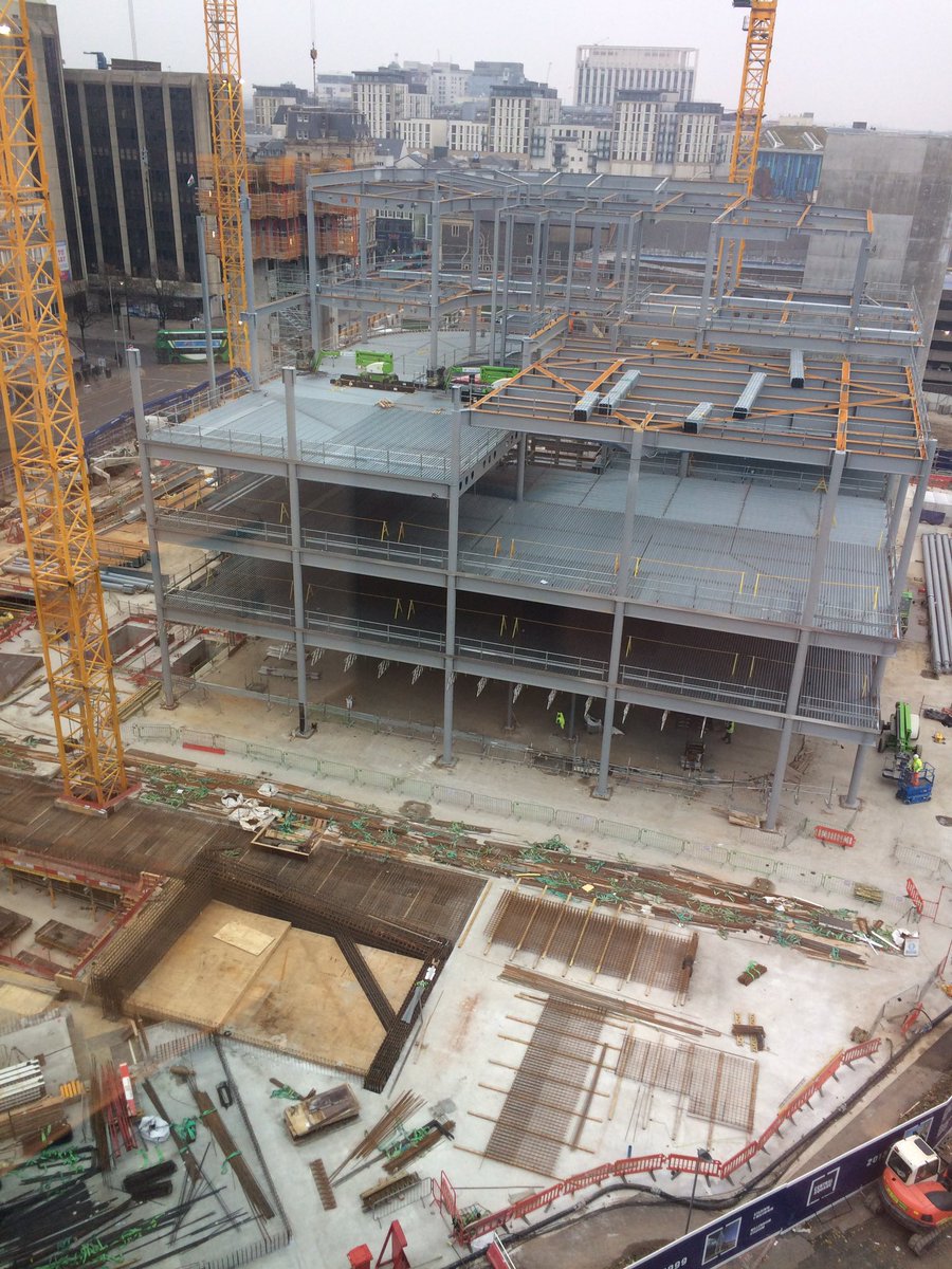DragonEnabler's tweet photo. Working from a different angle &amp; I get to see all the #construction next door! #cardiff is a hive of activity https://t.co/uTfiwBddZf