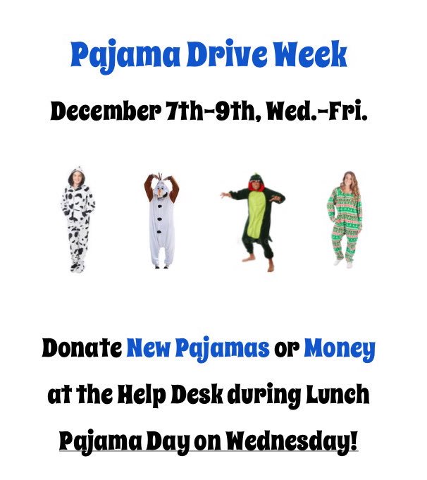 RRHS_Activities's tweet photo. 2nd Annual Dodging for Jammies #InvestRRHS #CommunityPajamaDrive https://t.co/BY5W50sd0K