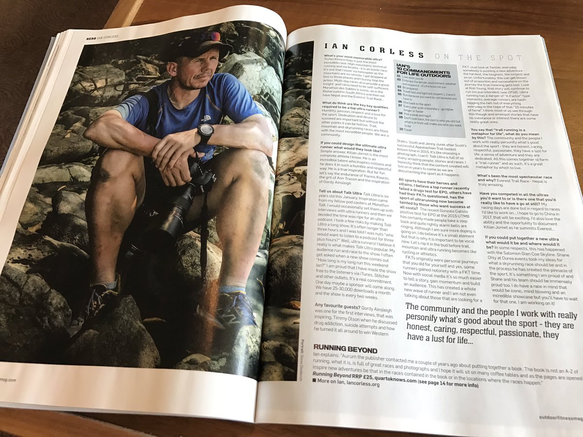 MourneSkyMTR's tweet photo. Check out OUTDOOR FITNESS magazine for feature on @Talkultra and his #RunningBeyond book which includes our @GarminUK Mourne Skyline MTR https://t.co/0ATARrkwAo