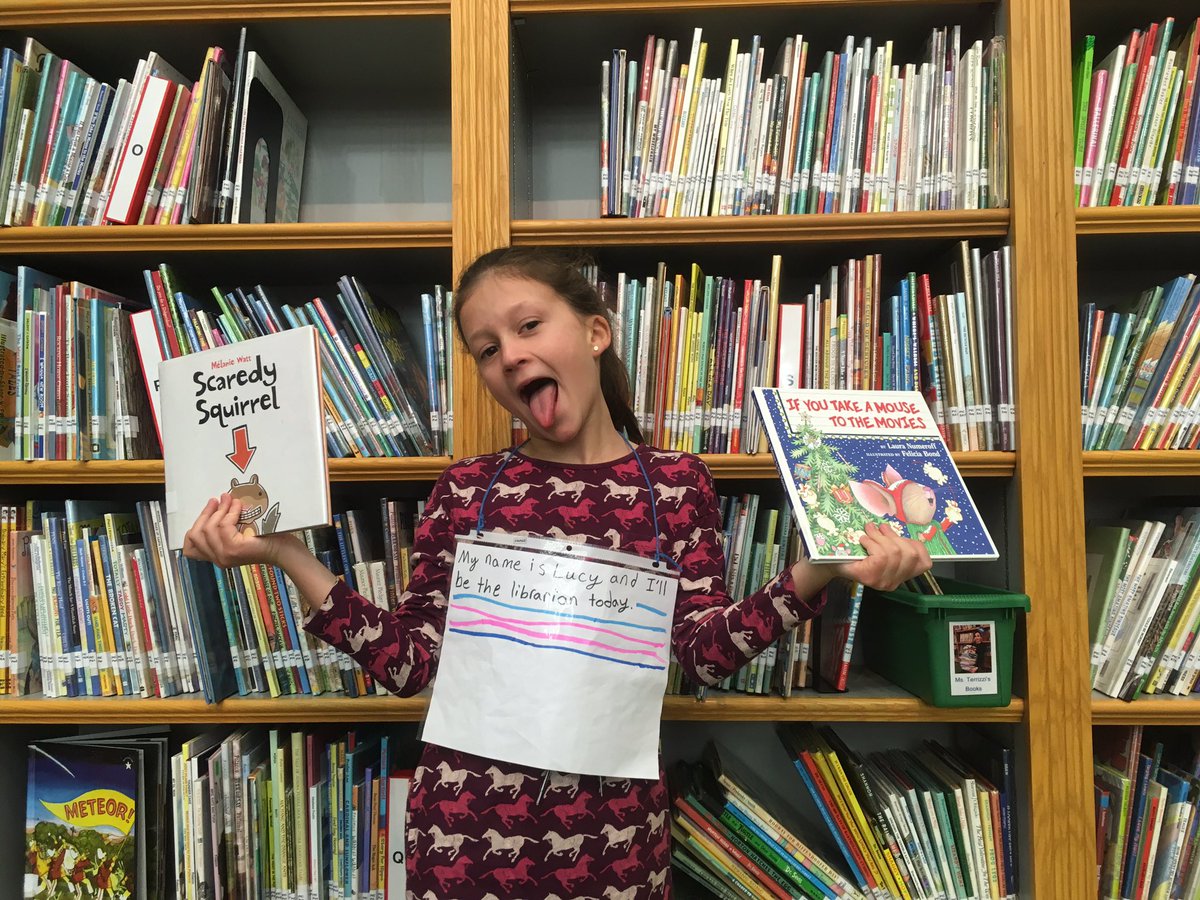 PS10Library's tweet photo. We have a wonderful, silly student librarian today! https://t.co/b0ZoXcPU1C