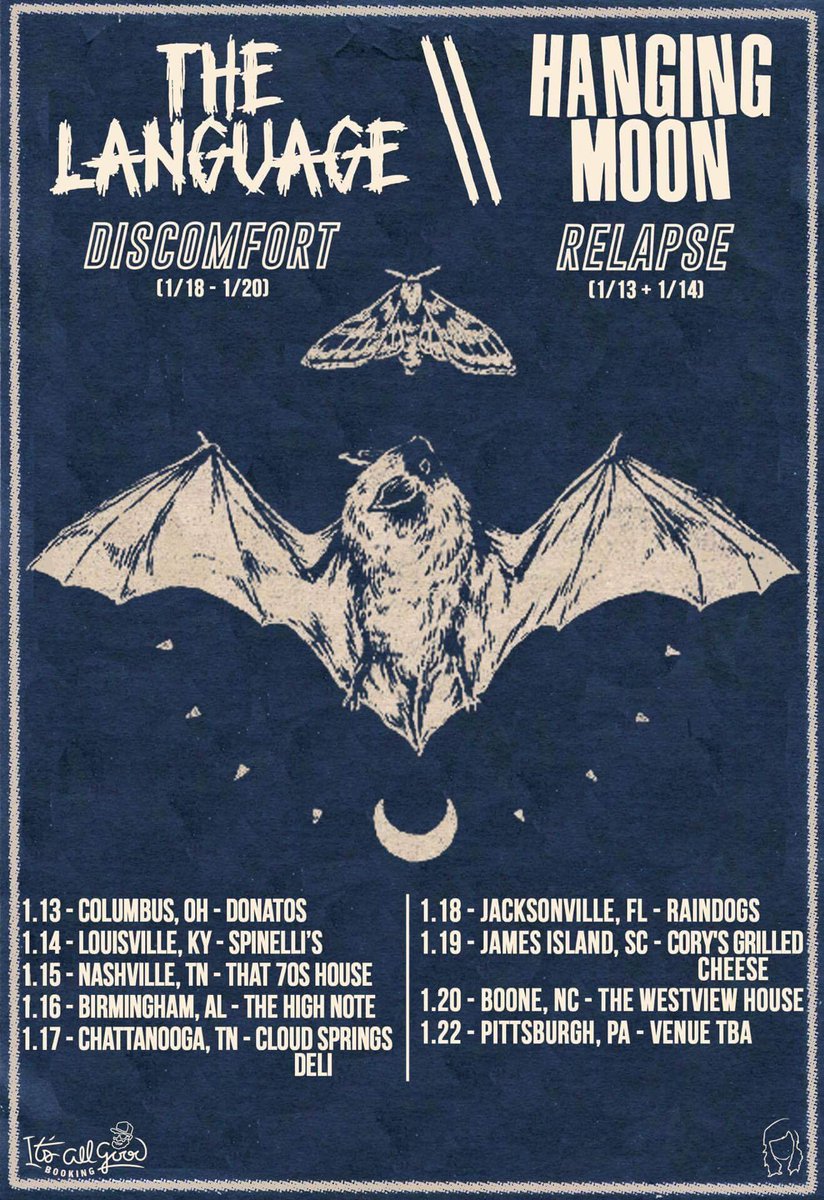 we'll be hitting the road with our friends in <a href="/hangingmoontn/">Hanging Moon</a> and the language next month!