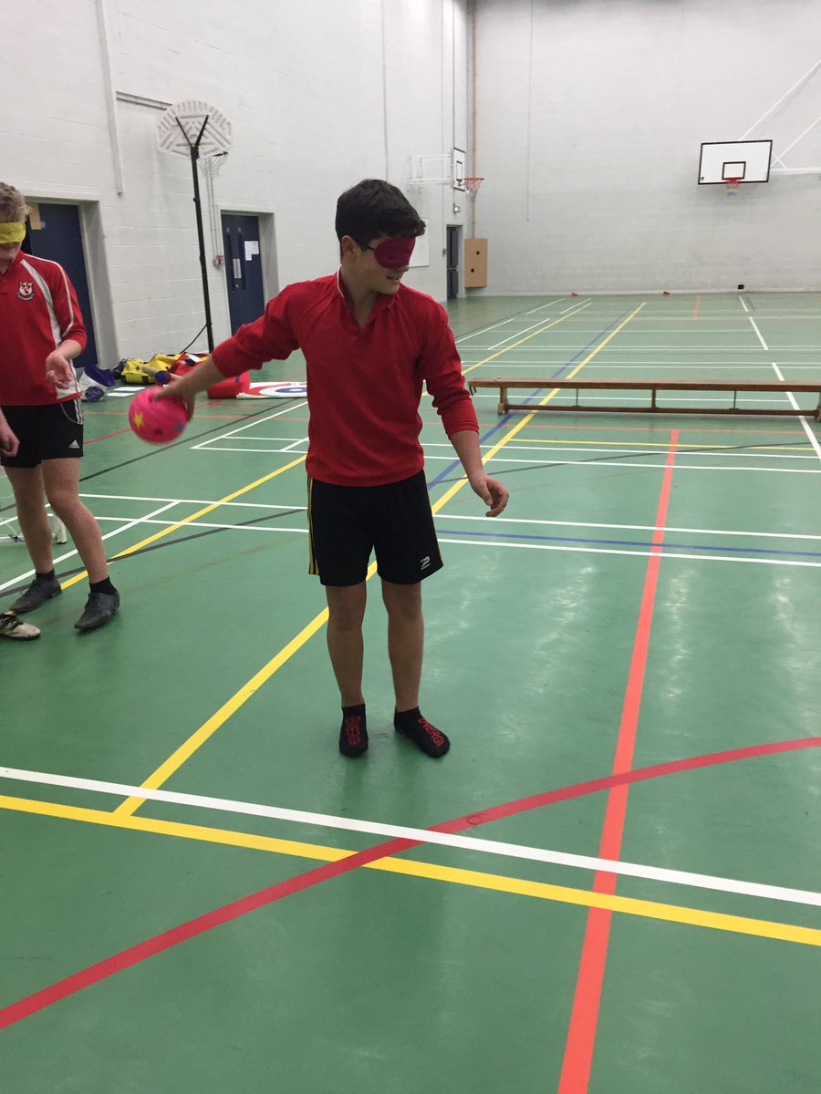 QEGS_PE's tweet photo. #SportsLeaders #GoalBall #ParaSports #SettingChallenges https://t.co/1vp8balerF