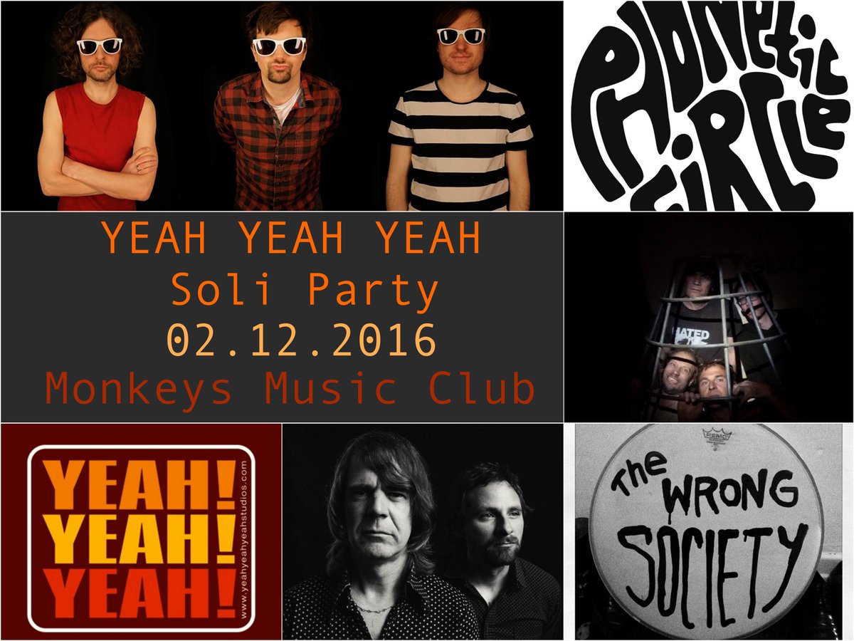 3xYeahStudios's tweet photo. Danke an alle Bands und den Monkeys Club für diesen tollen Abend! #thecool #Uebertribe #phoneticcircle #wrongsociety #rocknrollhotel https://t.co/CyDPRc4SJI