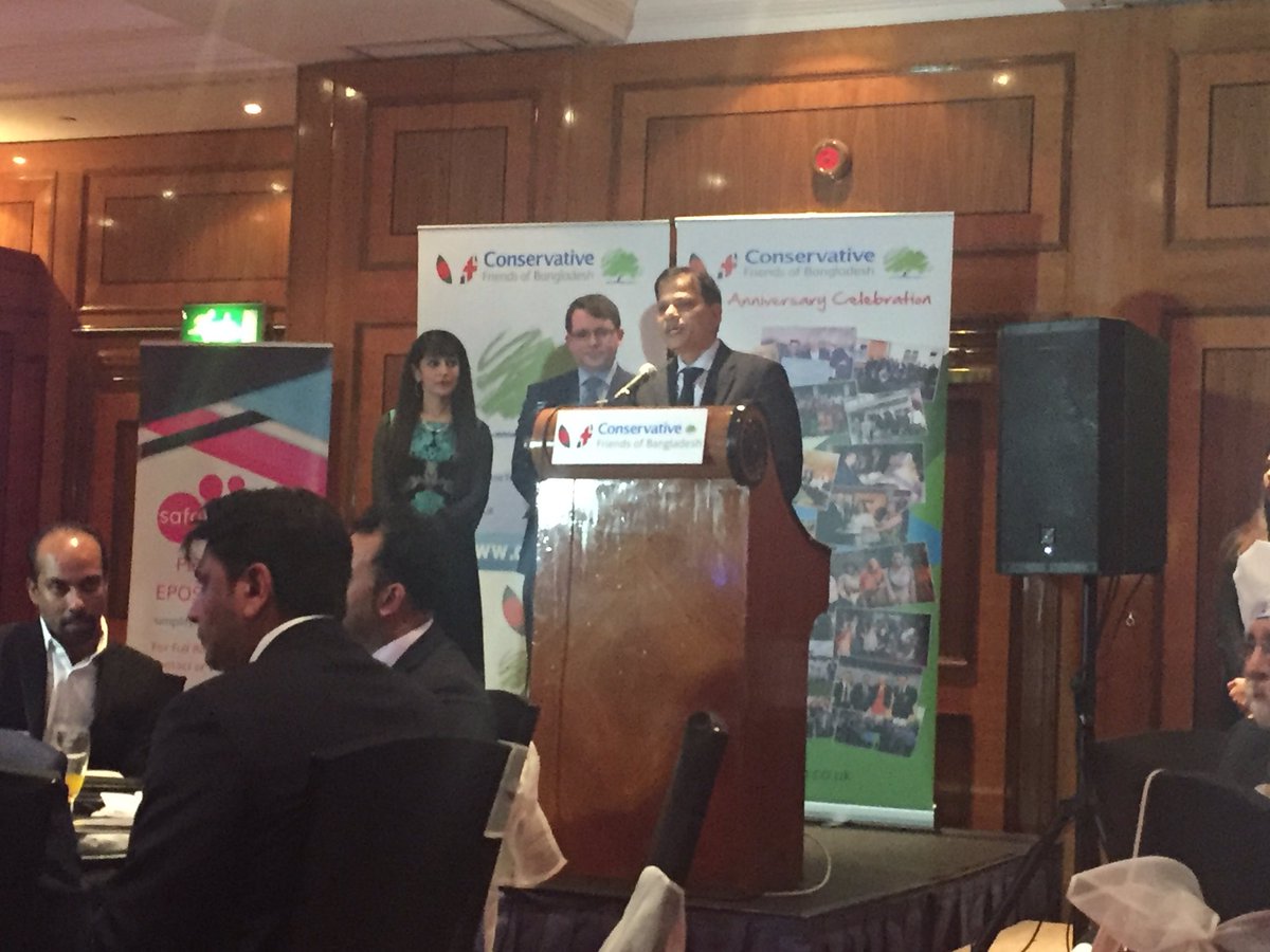 CFOBUK's tweet photo. H.E. High Commissioner Bangladesh thanks @mehfuz_ahmed &amp; members, encouraging trade post Brexit &amp; building relations in the U.K #CFOB10 https://t.co/pnN9EPfFcc