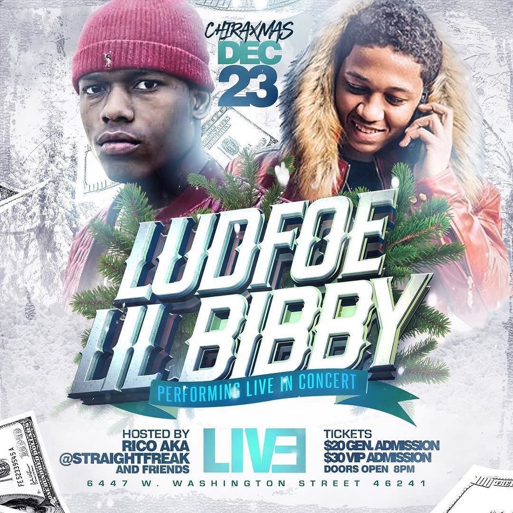 Sprove's tweet photo. #CHIRAXMAS 
#DEC23RD
Lud Foe &amp; Lil Bibby Performing LIVE! Ticket link in my bio.
DM ME for… https://t.co/44ygAlGpTe https://t.co/31TpDHc1Jk