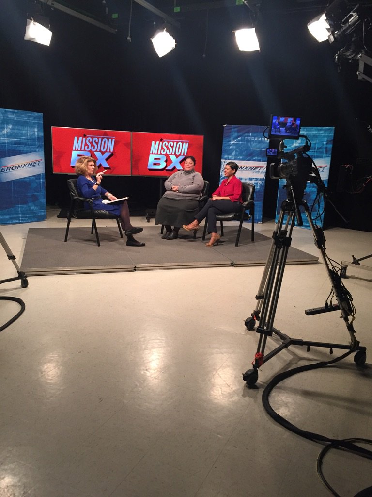 At a taping at <a href="/MissionBx/">MISSION BRONX</a> with CCF staffer Lettisha Boyd and <a href="/Ccf_ny/">College & Community Fellowship</a> Joyce Ramos!