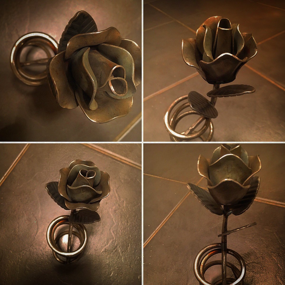 bespoke4u1's tweet photo. Bespoke Roses #giftideas #forsale #roses #steelrose #steelflowers #metalart #bespokemetalwork #celebrations #wedding https://t.co/iDA6mUykD1