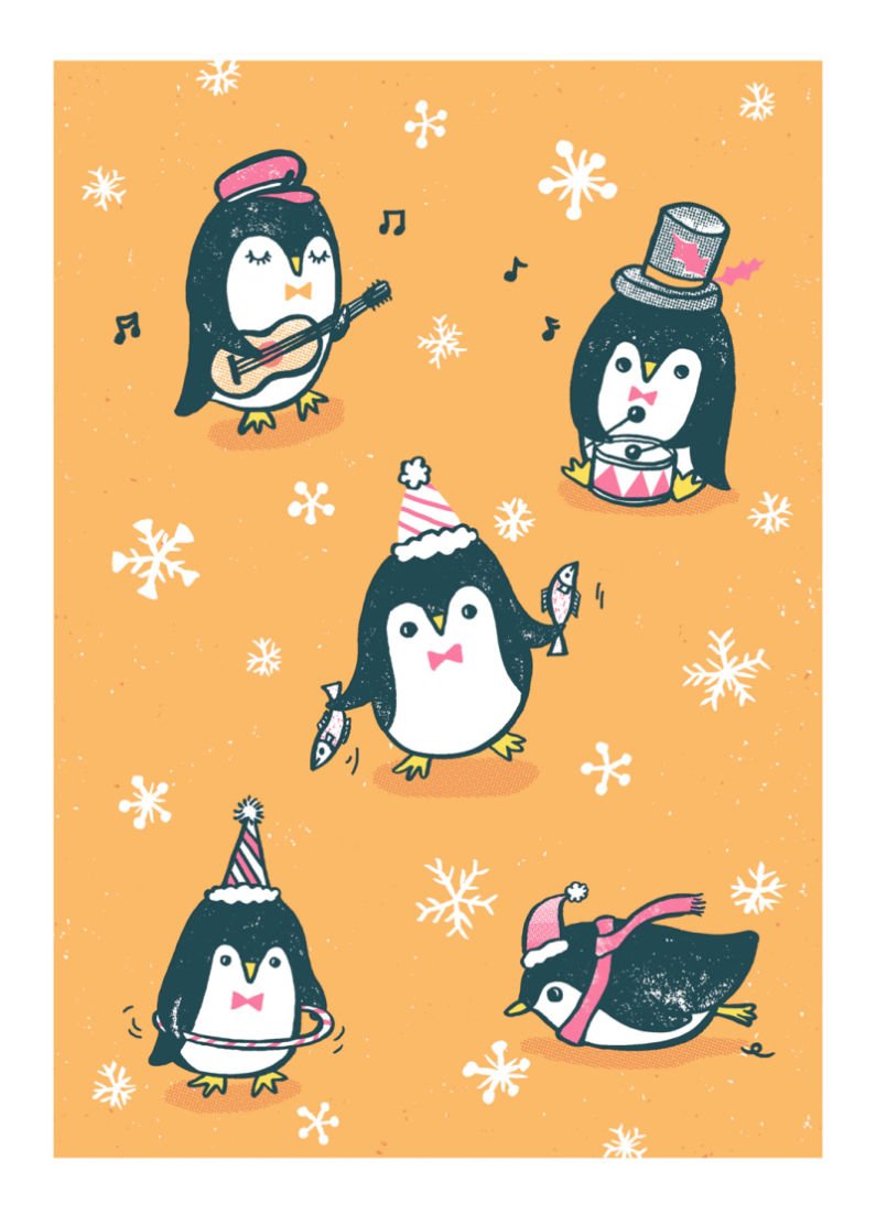 #25DaysOfChristmas Day 5: Get into the #holiday spirit with #AstoundingArtist Belinda Chen's #penguins ow.ly/BMLD306E2Rh