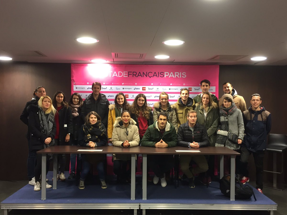 M2SLEMUPSaclay's tweet photo. Visite du stade Jean Bouin ce matin avec le directeur des opérations du @SFParisRugby, @vincebrill. https://t.co/k0i91OAIld