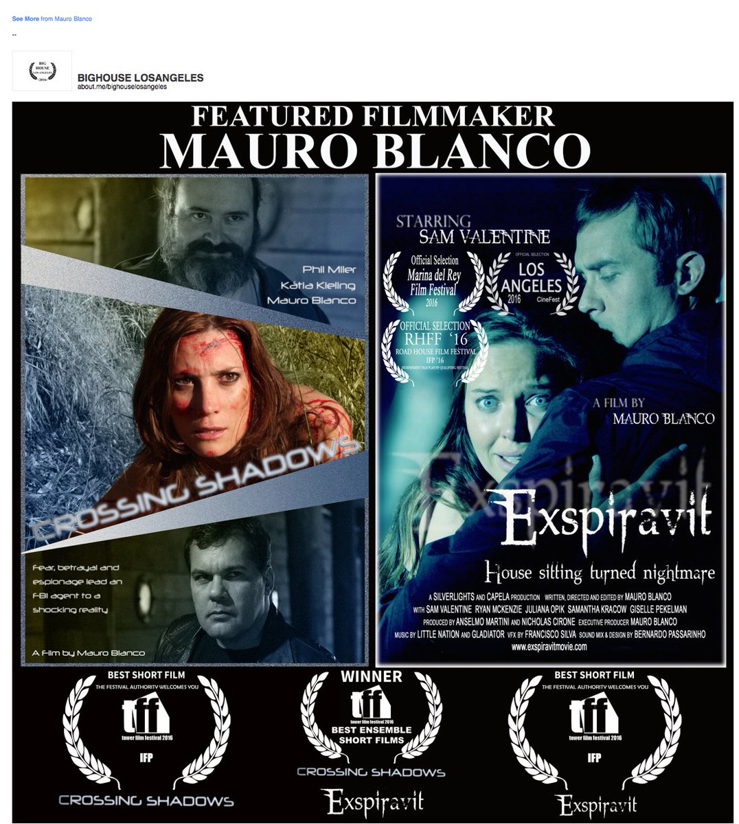 CrossingShadows's tweet photo. Yeah! Another award for Crossing Shadows. #TowerFilmFestival https://t.co/gWM0NcnqBm