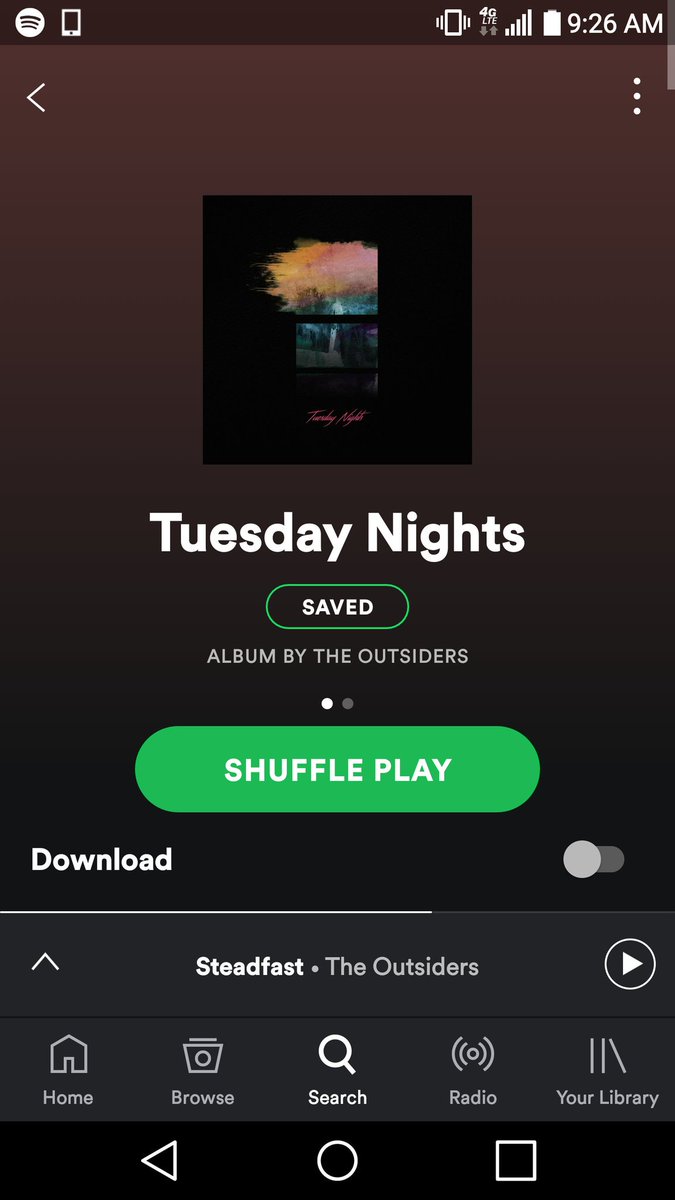 itsmike__'s tweet photo. Nothing like Tuesday Nights on a Monday morning. 

Shout out to @OutsidersMusic for this dope album!

Bless you guys. https://t.co/fRyF8YoqDL