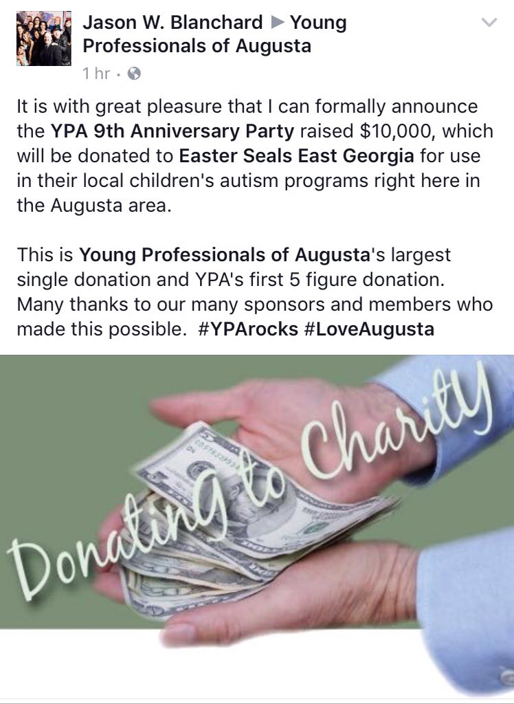ypaugusta's tweet photo. YPA gives back!  #YPArocks #LoveAugusta https://t.co/iCC4i68cUQ