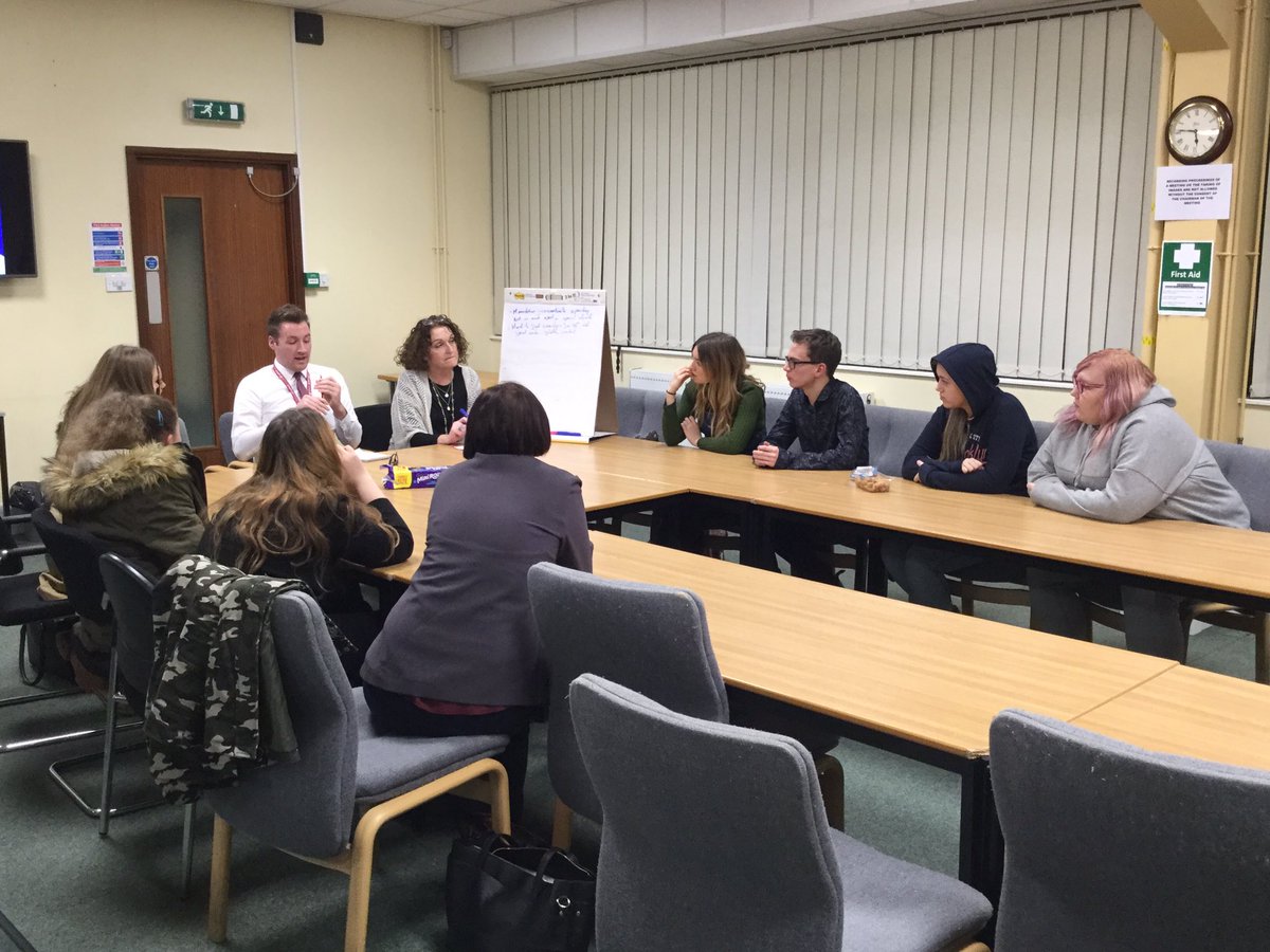 YepsRCT's tweet photo. The young people are now split into groups to discuss budget investment #RCTCYF https://t.co/lVInMW4Mkh