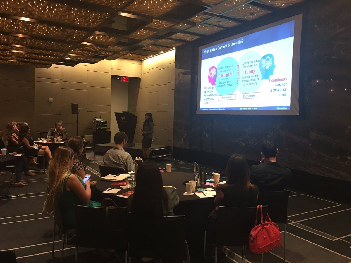ComscoreLATAM's tweet photo. Social is highly shareable, @taniayuki @Shareablee #cSMiami https://t.co/HpD1qxmFuo