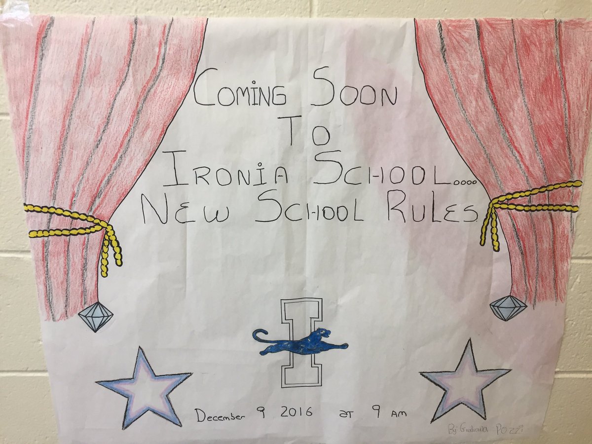 Did you hear?  <a href="/Ironia_Elem/">IroniaElemSchool</a> is ditching the Golden Rule!  And the students are creating new rules. What?!?!?!? <a href="/responsiveclass/">Responsive Classroom</a>