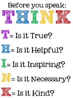 A good reminder for the upcoming season. THINK